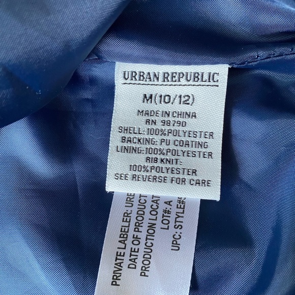 Urban Republic Sateen Girls Size M(10/12) Floral Botanical Printed Bomber Jacket - Picture 9 of 12